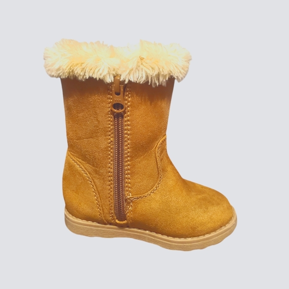 Girls' Leah Zipper Slip-on Shearling Boots - Cat & Jack - Picture 7 of 10